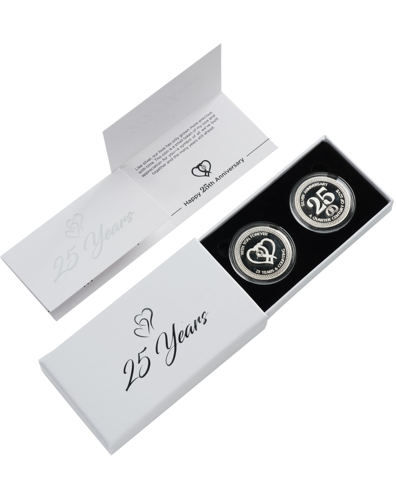 Amazon.com: 25th Wedding Silver Anniversary Commemorative Coins